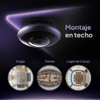 E4P – Cámara de ojo de pez 360° Para Interiores