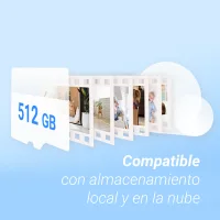 Compatible con almacenamiento local y en la nube